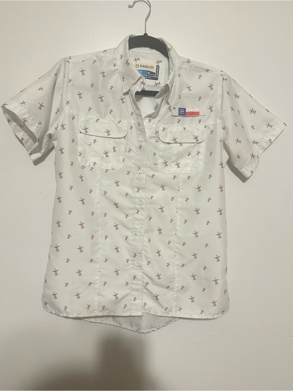 Magellan Outdoors & Houston Rodeo Collab  Short Sleeve Button-Up SZ. XS